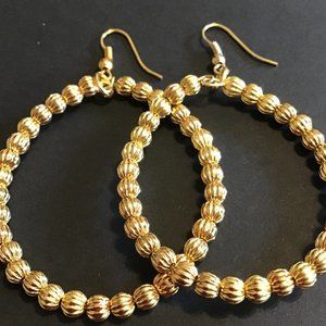 Goldtone Nickel Free Hoop Earrings